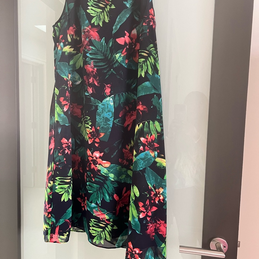 Chico's Tropical Black Dress
